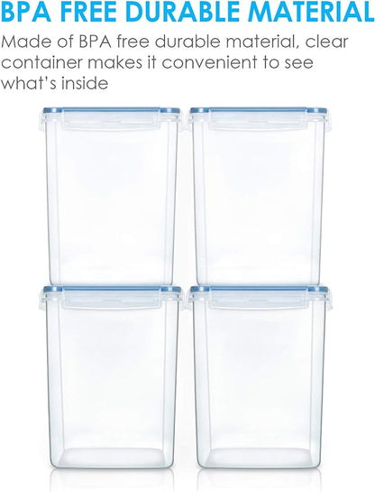 Vtopmart Large Food Storage Containers 5.2L / 175oz, 4 Pieces BPA Free Plastic - Image 3