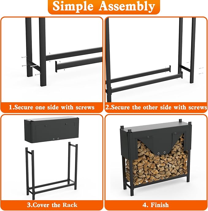 WALMANN Heavy-Duty Firewood Rack - Image 8