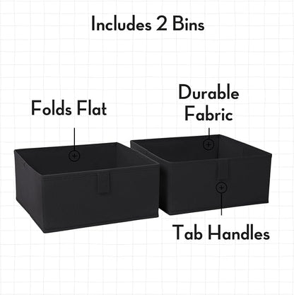 RiverRidge Kids 2pc Folding Storage Bins Set - Image 2
