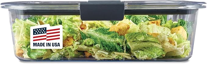 Rubbermaid Brilliance Large Food Storage Container, 9.6 Cup, Leak-Proof by Rubbermaid
