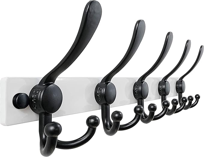 Dseap Coat Rack Wall Mount 2.0 Pro: Heavy Duty 300% Thicker, Stainless Steel by Dseap