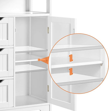 Yaheetech Bathroom Floor Cabinet Wooden Storage Organizer - Image 6
