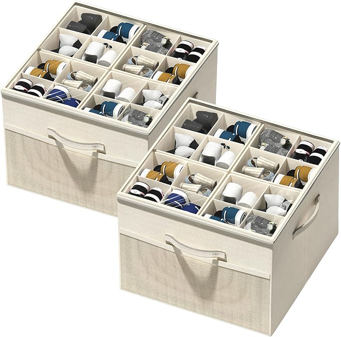 Shoe Organizer for Closet, Foldable Shoe Storage by Aokeyee