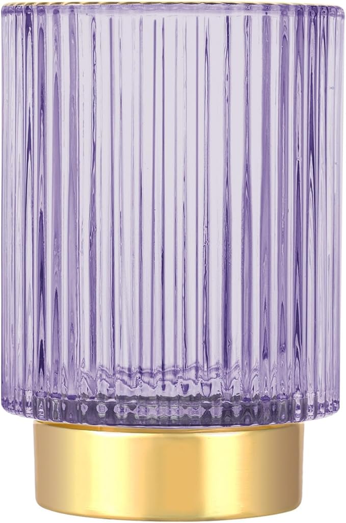 DASITON Makeup Brush holder Organizer, Crystal Cosmetic Makeup Brush Glass by DASITON