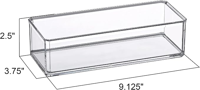 Amazing Abby - Glamour - 2-Pack Acrylic 1-Compartment Makeup Organizer - Image 4