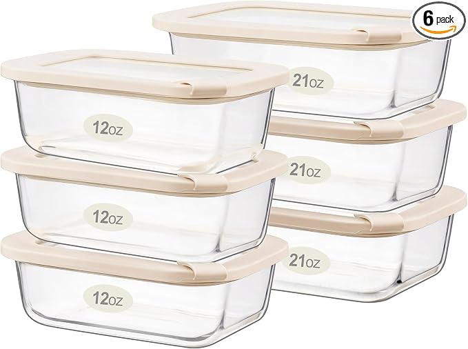 Urban Green Glass Food Storage Containers by LiveaLifeEasierandGreener