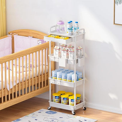 4 Tier Rolling Utility Cart - Image 7