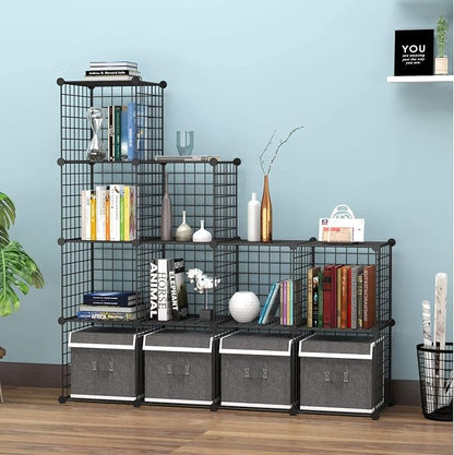 HUBSON Wire Cube Storage Organizer, Book/Toy/Craft/Potted Plants and petCloset - Image 7