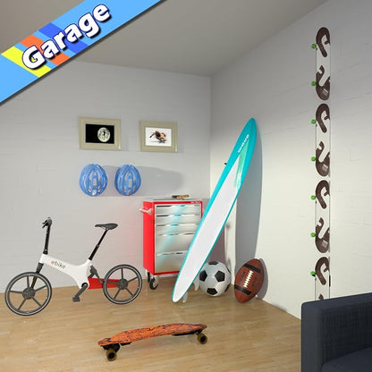 Skateboard Wall Mount Skateboard Hanger Skate Deck Display Holder Skateboard - Image 7