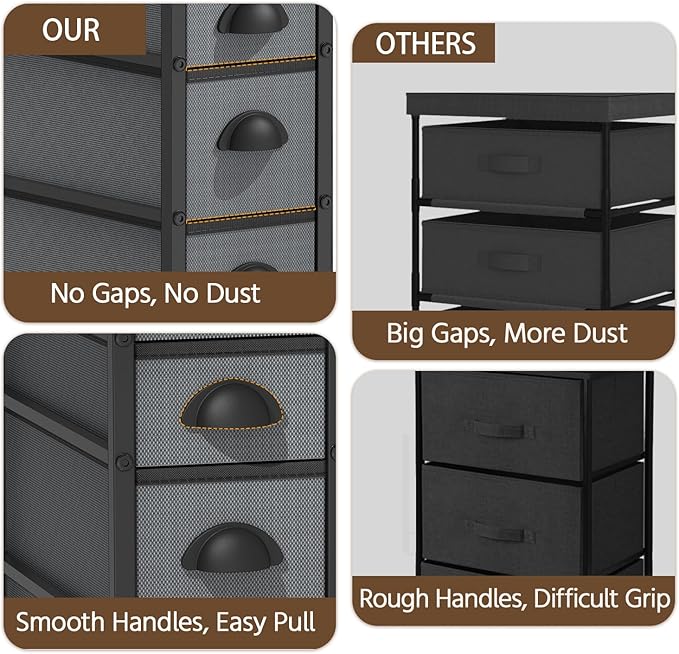 LASZOLA Narrow Cabinet Slim Storage Cart - Image 4