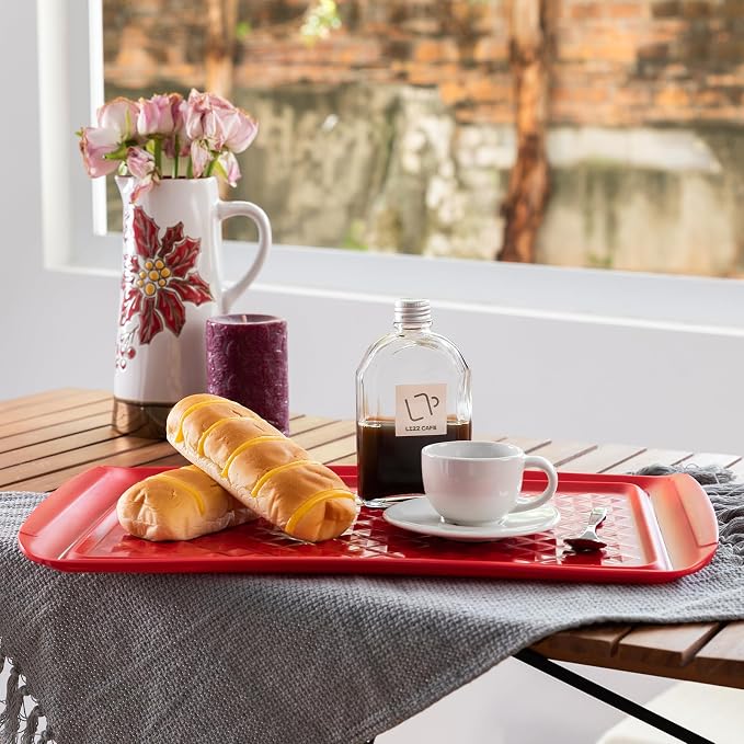 LEHAHA Grilling Prep and Serve Trays, BBQ Serving Platter, Melamine Serving - Image 5