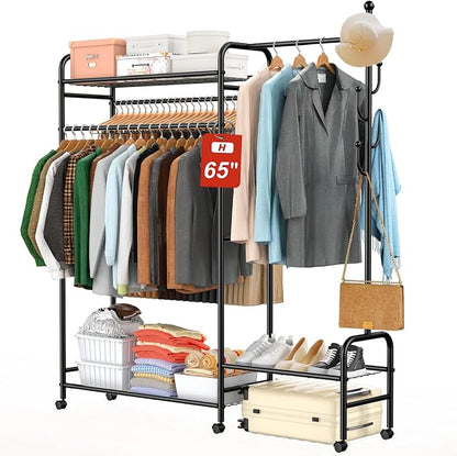 3-In-1 Clothes Racks For Hanging Clothes by FYBEE