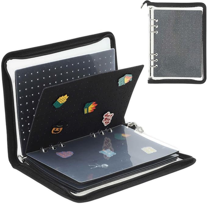 CAPASTEC Pin Bag, Portable Pin Display Book, Brooches Storage by CAPASTEC