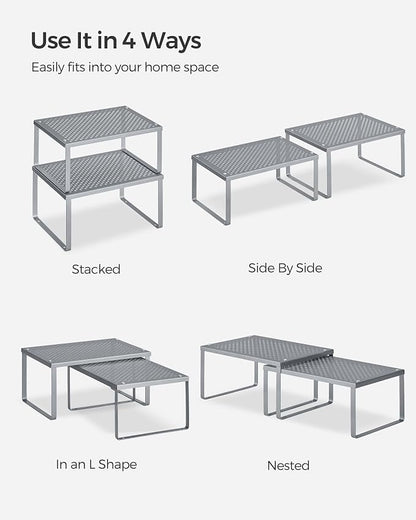 SONGMICS Spice Racks, Countertop Organizers, Shelf Risers, Expandable - Image 7