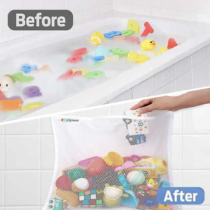 Bath Toy Storage Organizer for Bathtub – Large Mesh Bath Toy Holder & Bath Toy - Image 4