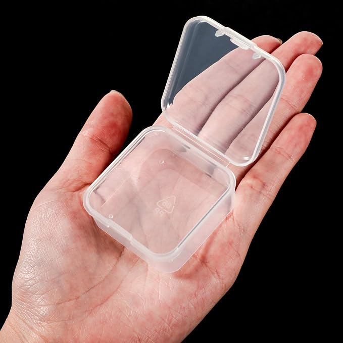 Jetec 6 Pieces Mini Plastic Clear Beads Storage Containers Box - Image 5