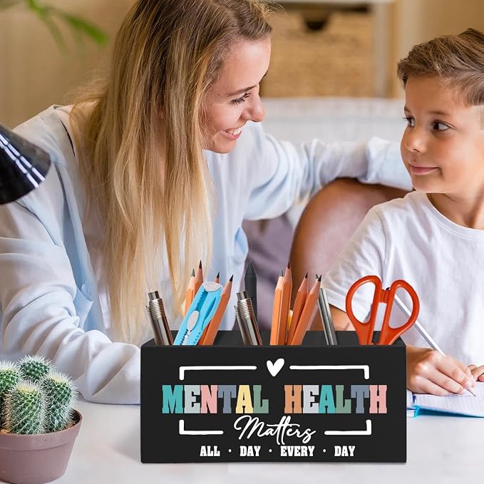 Mental Health Matters Pen Pencil Holder Organizer - Image 3