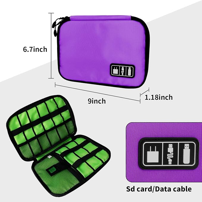 Lcsmaokin Electronics Travel Organizer, Portable Waterproof Electronic Travel - Image 4
