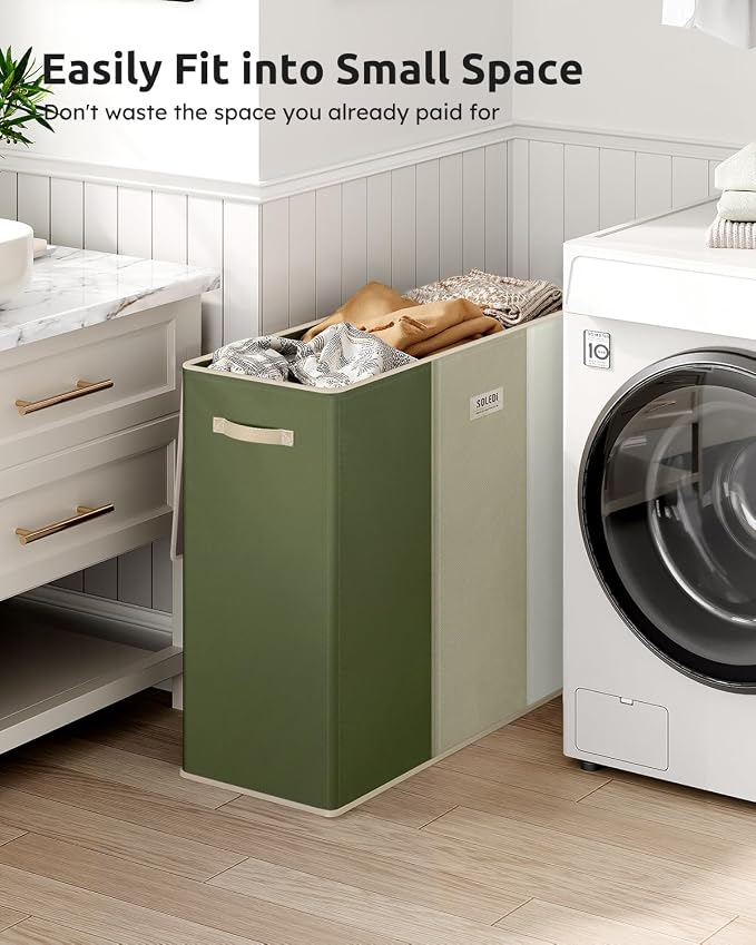 SOLEDI 180L 3-Section Laundry Hamper - Image 5