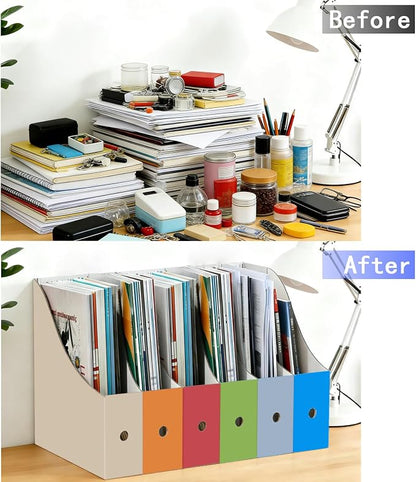 Limitliho 24 Pack Fresh Color Cardboard Magazine Holder - Image 6