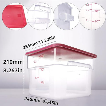 2 Pack Red Square Food Storage Container - Image 2