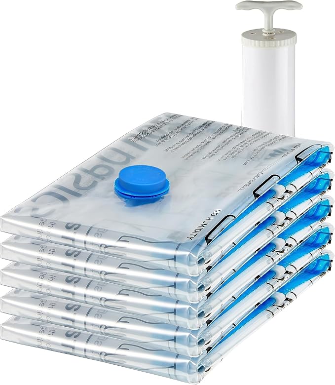 Amazon Basics Vacuum Storage Bags, Compression Space Saving by AmazonBasics