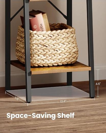 Hzuaneri Ladder Shelf, Freestanding Corner Storage Shelf | Bookcase - Image 8