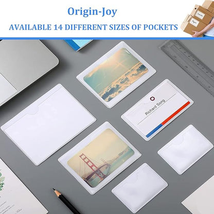 Origin-Joy 25 PCS Self-Adhesive Index Label Pockets - Image 6