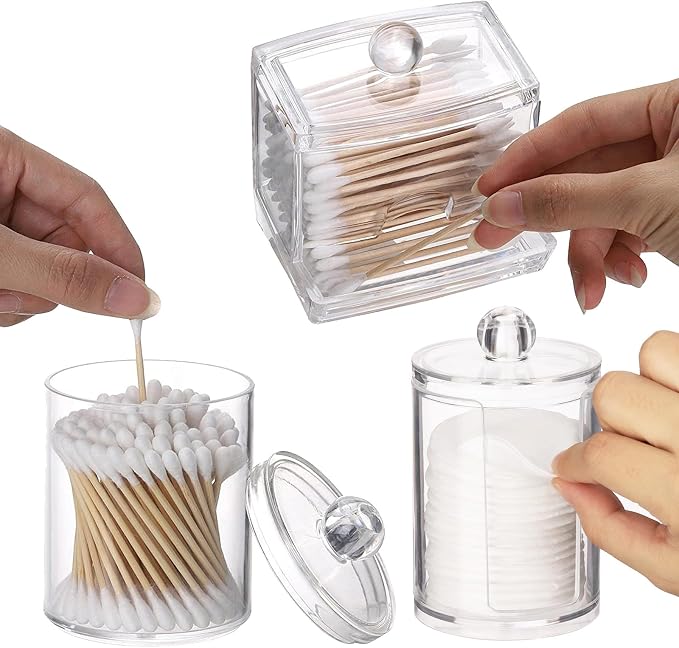 Tbestmax Bathroom Organizer Accessories Set-10 OZ, 7 OZ Qtips Holder Storage - Image 3