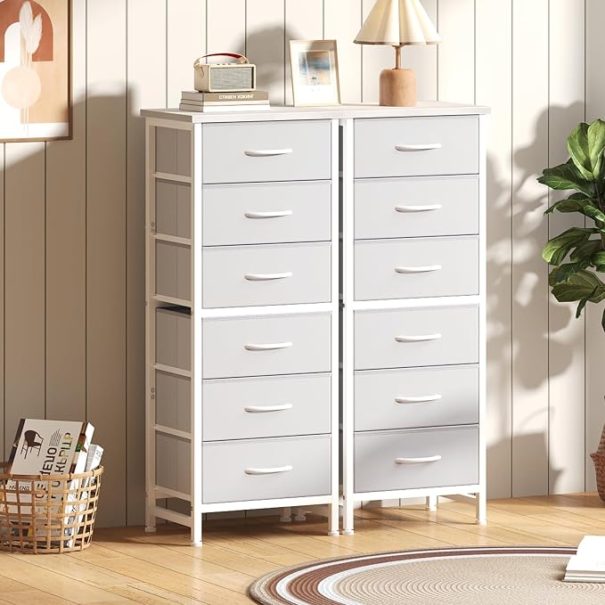 OLIXIS 6 Drawer Dresser, Fabric Storage Organizer - Image 7