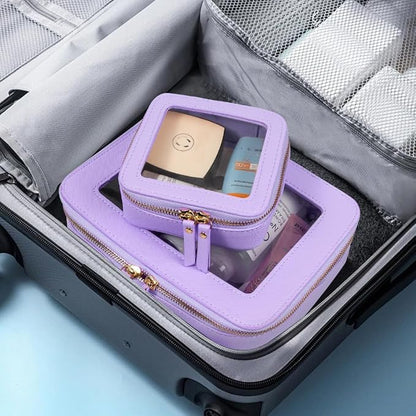 Travel Clear Makeup Bag Set, TSA Approved Cosmetic Bag Case - Image 7