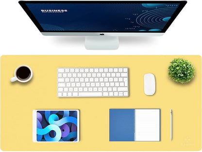 K KNODEL Large Office Leather Desk Mat, Mouse and Keyboard Pad, Computer and by K+KNODEL