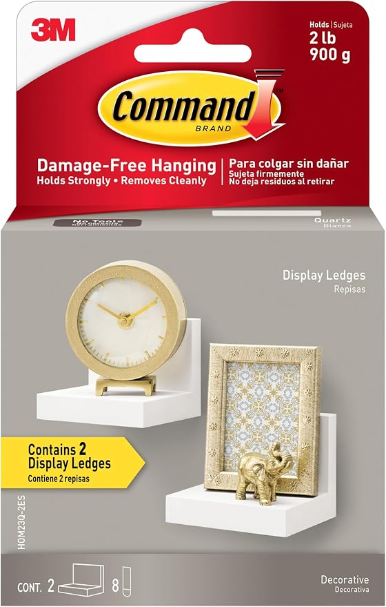 Command Display Ledges, Holds up to 2 lb, 2 Ledges by Unknown