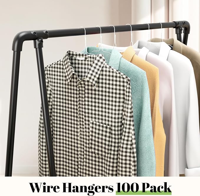 Wire Metal Clothes Hangers Bulk 100 Pack, 16 Inch 12 Gauge Standard Size - Image 7