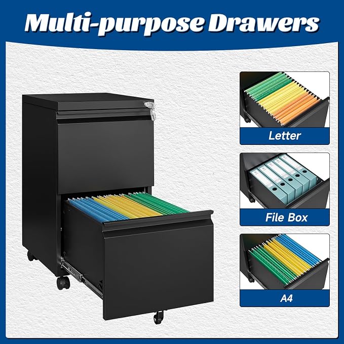 2 Drawers Vertical File Cabinet - Image 5