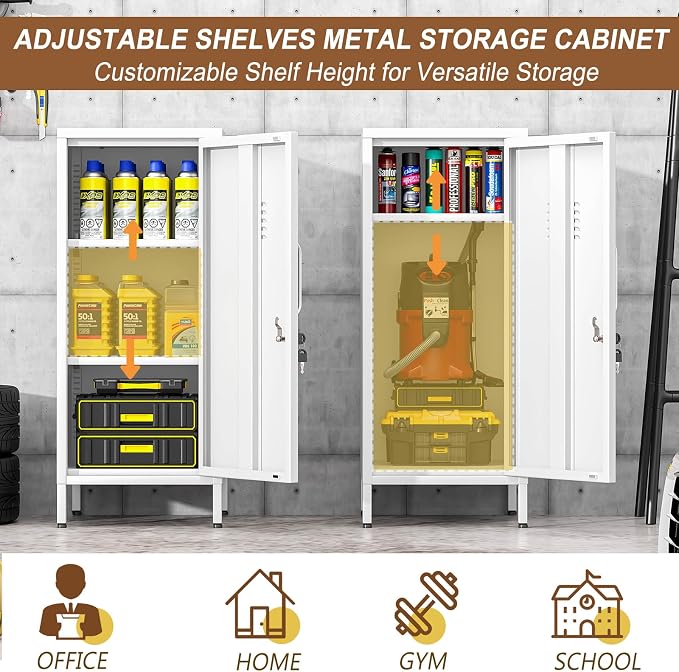 pozdeg 35.43" Metal Storage Locker - Image 5
