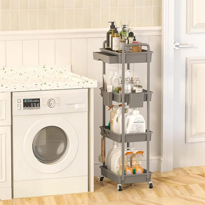 4 Tier Rolling Utility Cart - Image 6