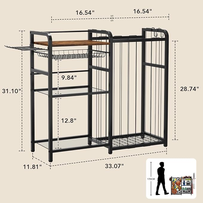 Garage Sports Equipment Organizer, Ball Storage - Image 4