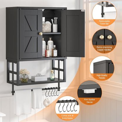 Bathroom Wall Cabinet, Farmhouse Medicine Storage - Image 5