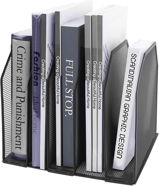 Adjustable Desk File Organizer, Detachable Office Folder Organizer, Compact by SUPPLYDEPOT