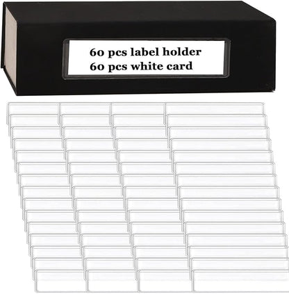 Adhesive Shelf Tag Label Holders Clear, Label - Image 2