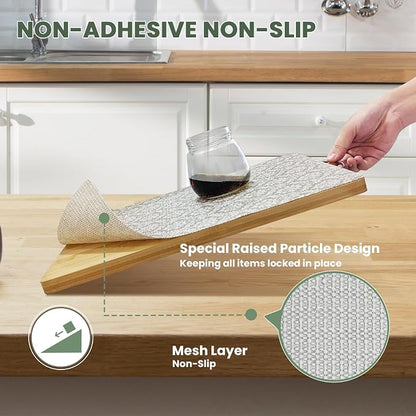 Drawer Liner and Shelf Liner for Kitchen Cabinet Liner Non-Adhesive Non-Slip - Image 2