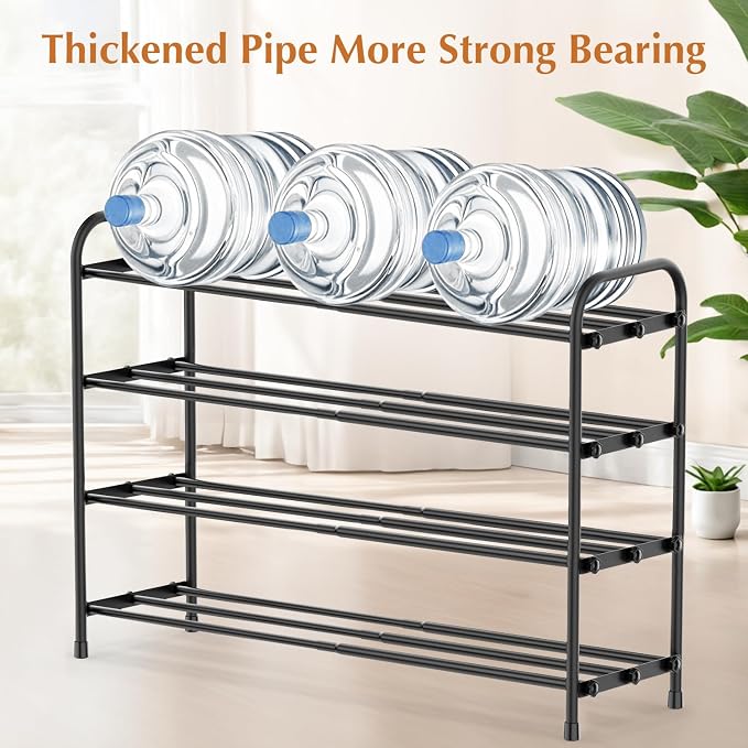 INSMART 4-Tier Expandable Shoe Rack, Stackable and Adjustable Shoes Organizer - Image 5