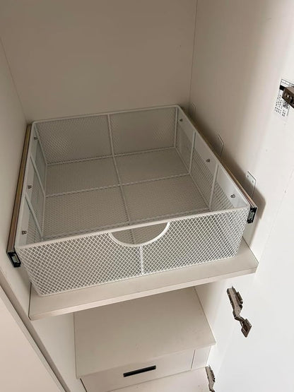 Pull Out Closet Drawer for Clothes | Sliding Wire Basket for Wardrobe Cabinets by Unknown