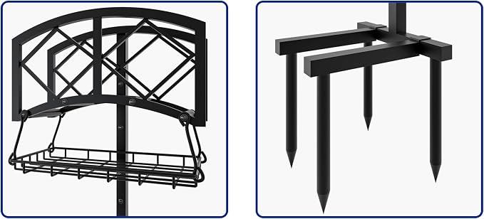 Fire Beauty Garden Hose Holder, Water Hose Holder Rack Organizer - Image 8