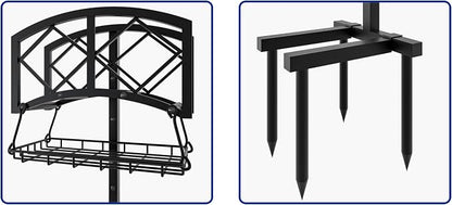 Fire Beauty Garden Hose Holder, Water Hose Holder Rack Organizer - Image 8