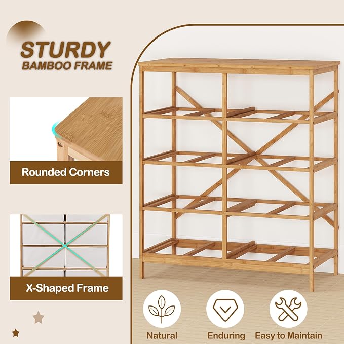 Giantex 8 Drawers Dresser for Bedroom, Bamboo Fabric Storage Tower - Image 6