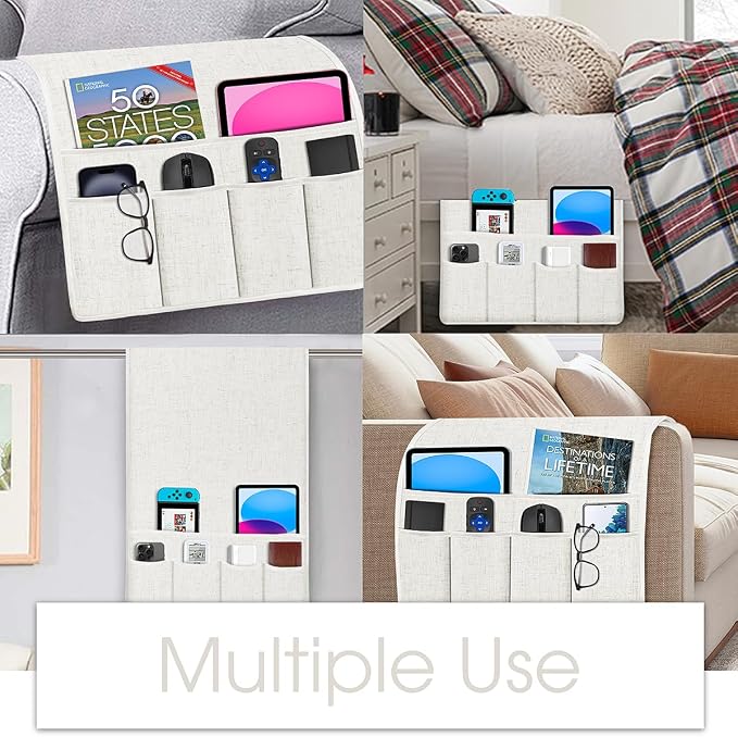 Joywell Couch Remote Holder Sofa Armrest Organizer Non Slip Arm Chair Caddie - Image 5