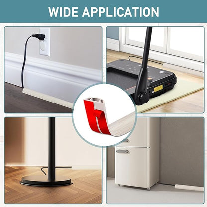 Floor Cord Cover Self Adhesive Cord Hider Floor Extension Cord Covers - Image 6