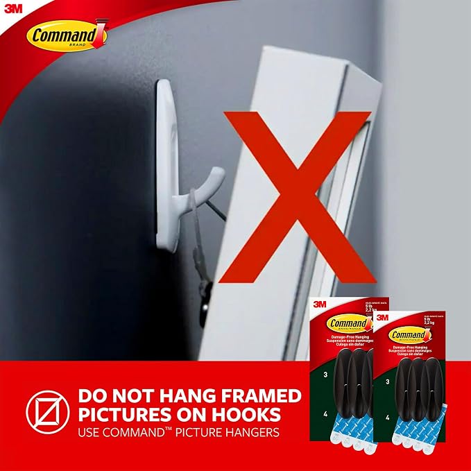 Command Outdoor Large Hooks, Holds up to 5 lbs, Damage Free Hanging Wall Hooks - Image 8